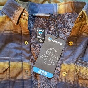 NWT KUHL Joyrydr Midnight Gold Jacket with Soft Fleece
